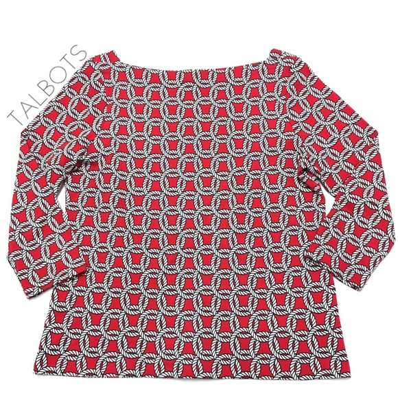 Red and Blue Top - Petite - Picture 1 of 9